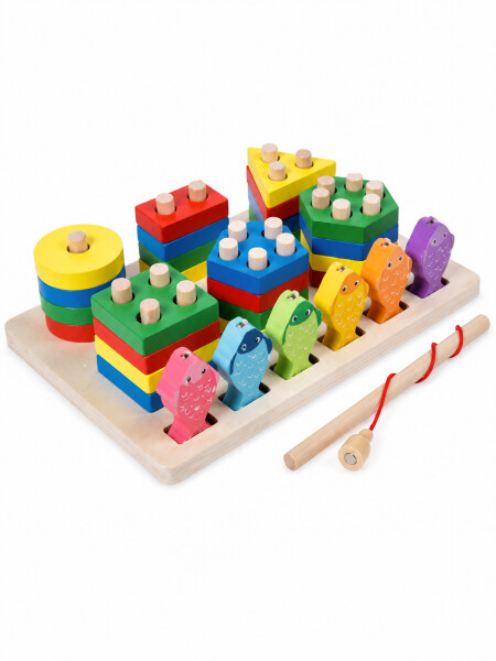 JUEGO DE ENCASTRE CON FORMAS MULTICOLOR
