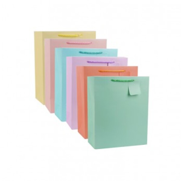 Bolsa de regalo colores pasteles Única