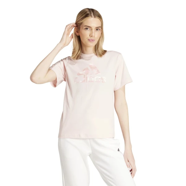 Remera Adidas Camo de Mujer - IY3434 Rosado