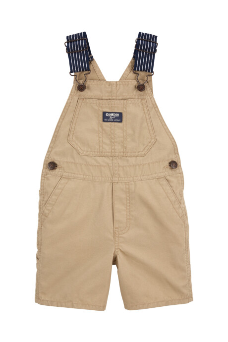 Enterito corto de algodón con tirantes hickory Enterito corto de algodón con tirantes hickory