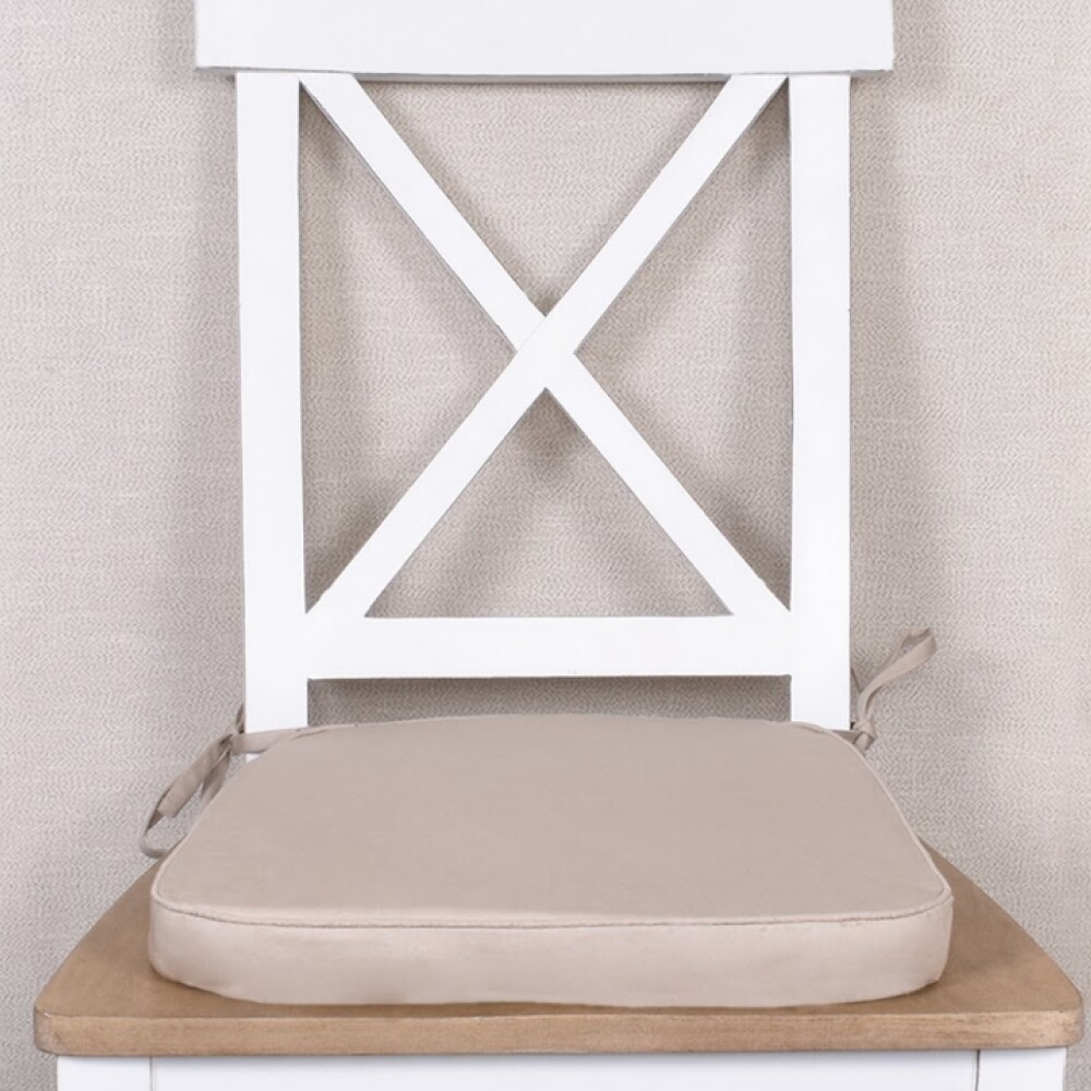 Almohadón para silla Beige – 37×40 cm