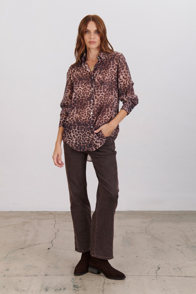 CAMISA MARGAY CHOCOLATE