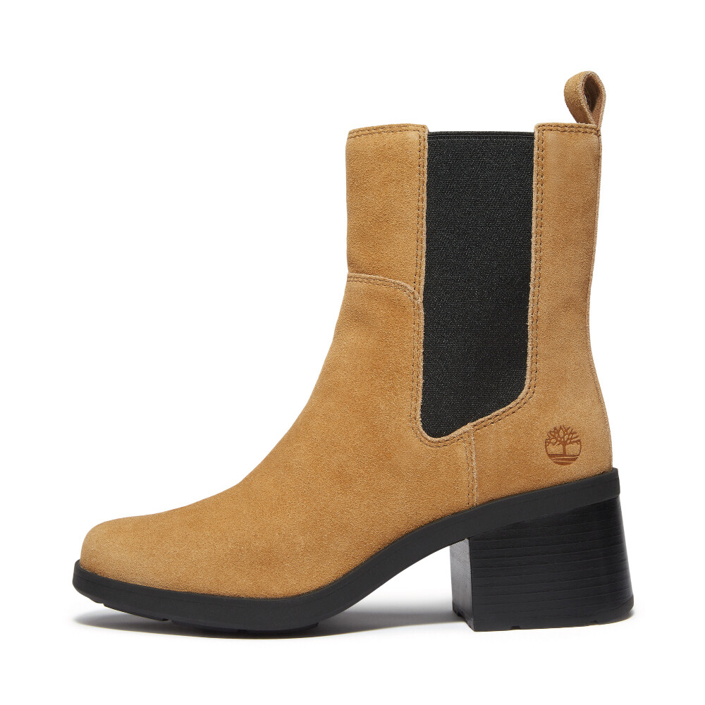 Botas Mid Chelsea Mujer Medium Brown Suede