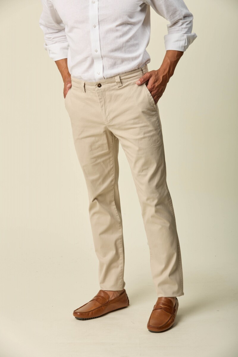 Pantalón Sport Algodon/Spandex - Beige 