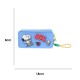 Cartuchera silicona Snoopy celeste