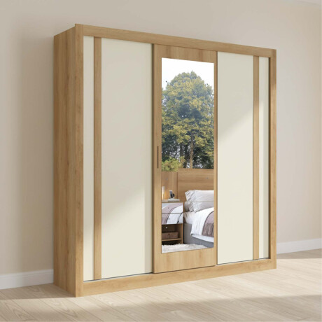 PLACARD ROPERO 3 PUERTAS MDP MARRON IBIZA FLEX