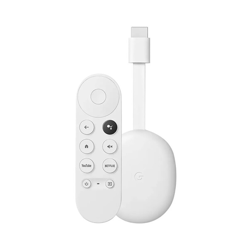 Google Chromecast 2020 4K Blanco Con Control Google Chromecast 2020 4K Blanco Con Control