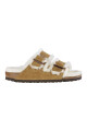 Sandalia Arizona Shearling Suede Leather - Estrecho Shearling Mink