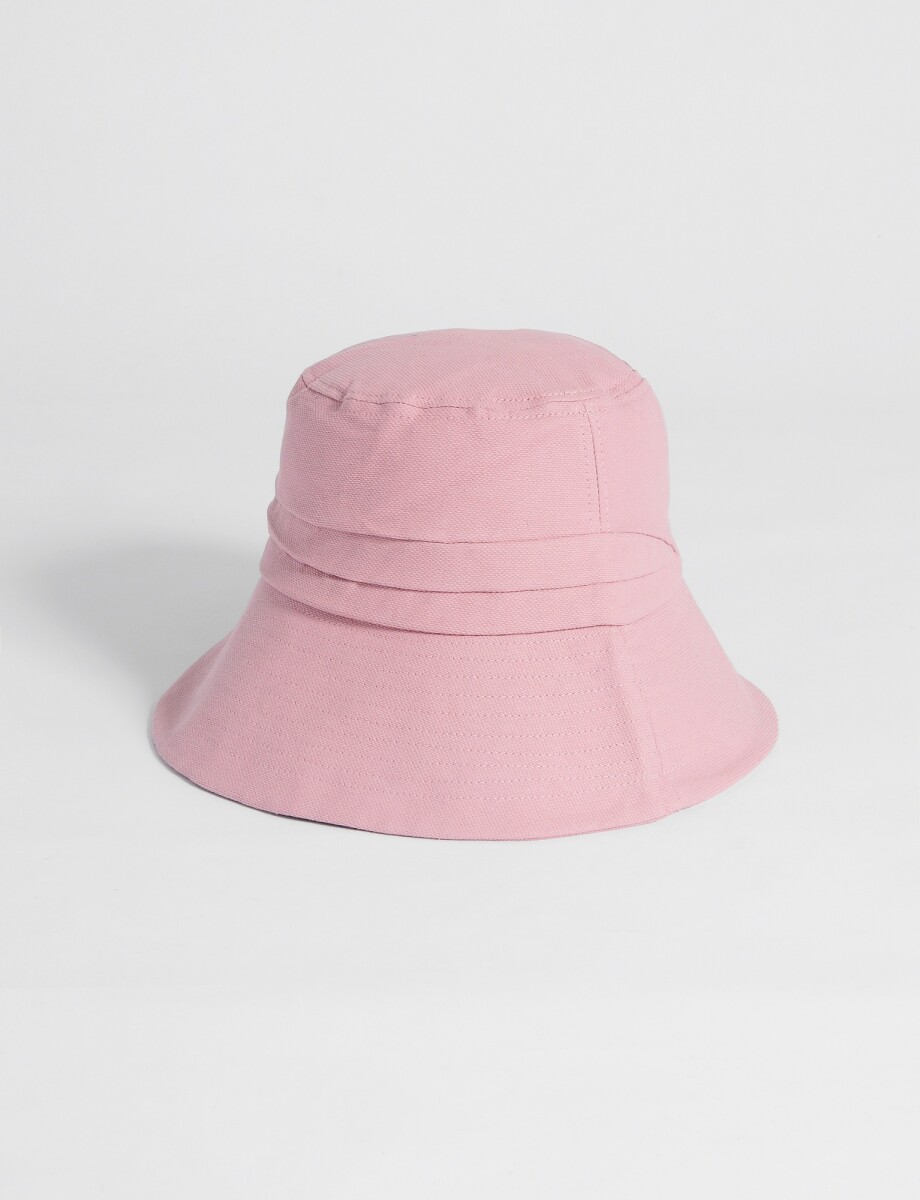 Bucket de tela pliegue - rosa 