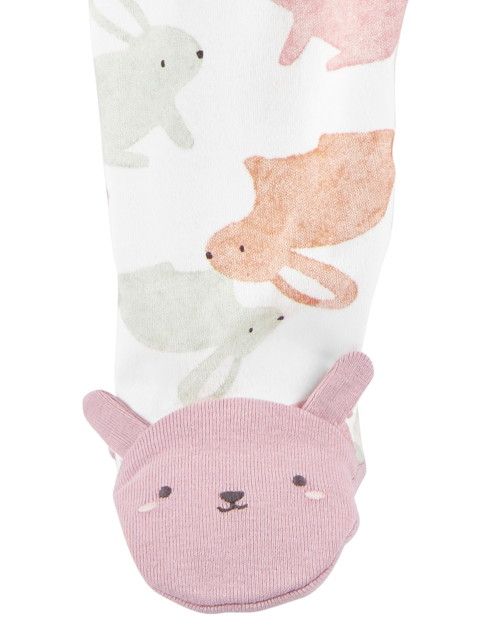 Pijama con Pie Diseño Conejos de Algodón 0