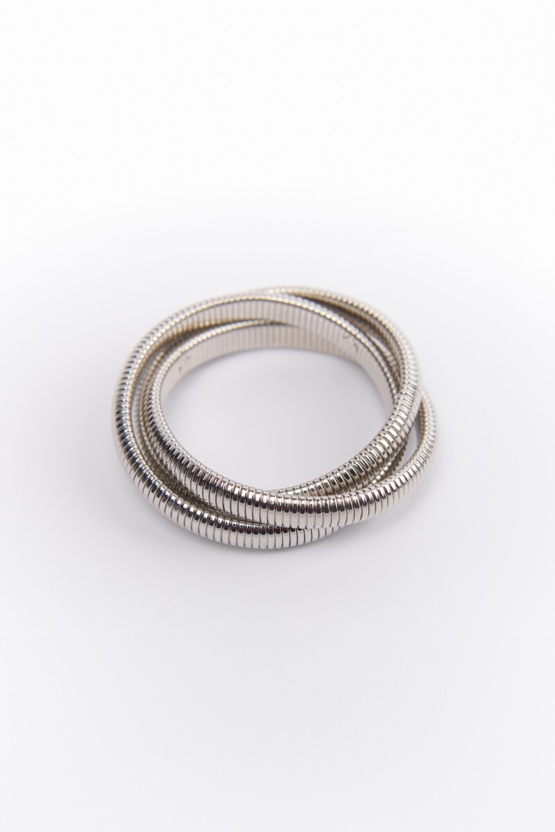 PULSERA TRIPLE PLATA
