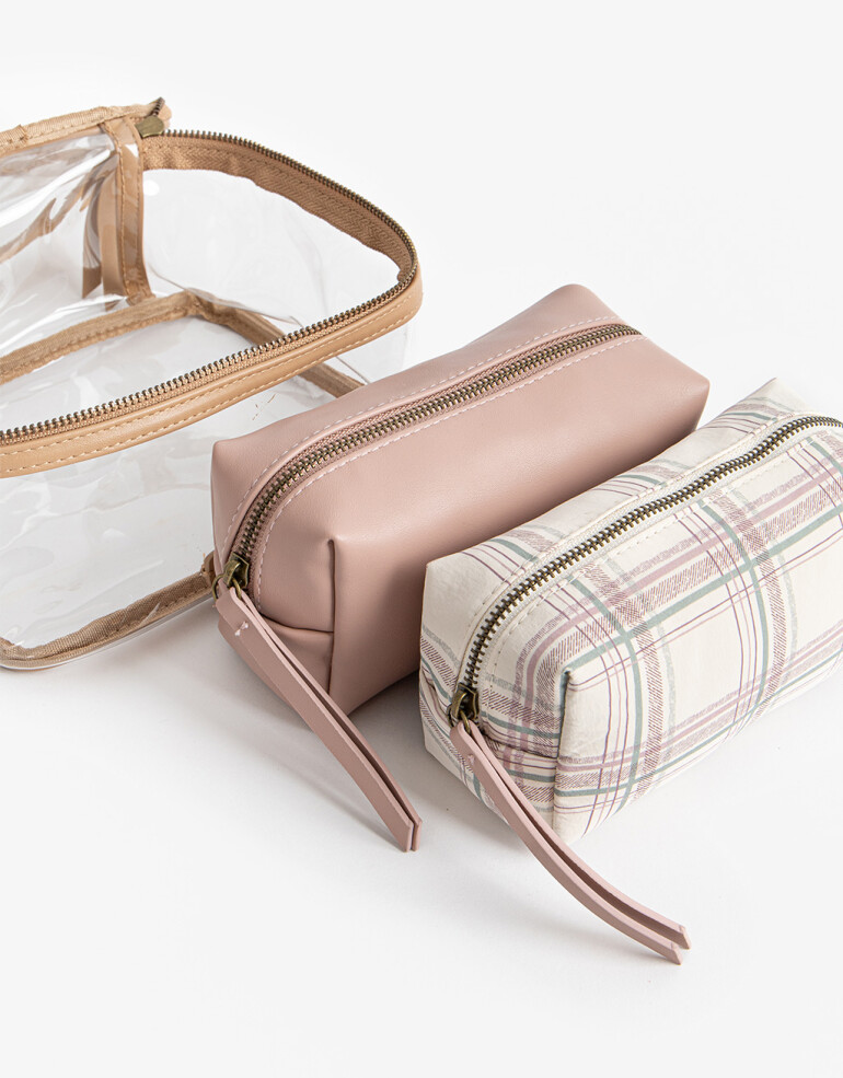 Porta Cosméticos Set De Portacosméticos - Combinacion Bicolor