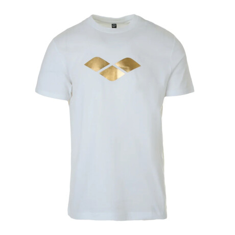 Remera Deportiva Unisex Arena Gold Short Sleeve Tee Blanco