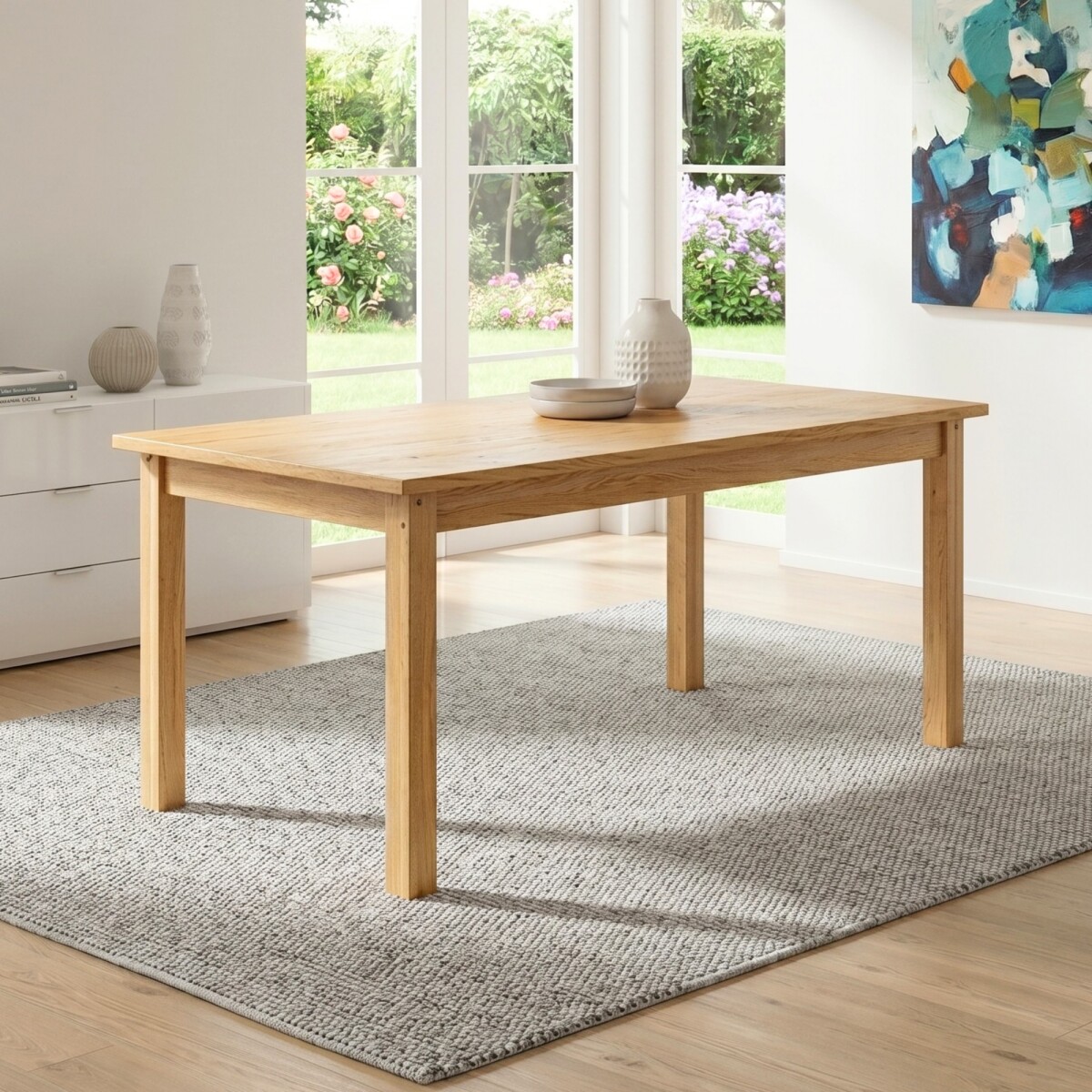 Mesa de Madera Maciza 180 cm - Italia 