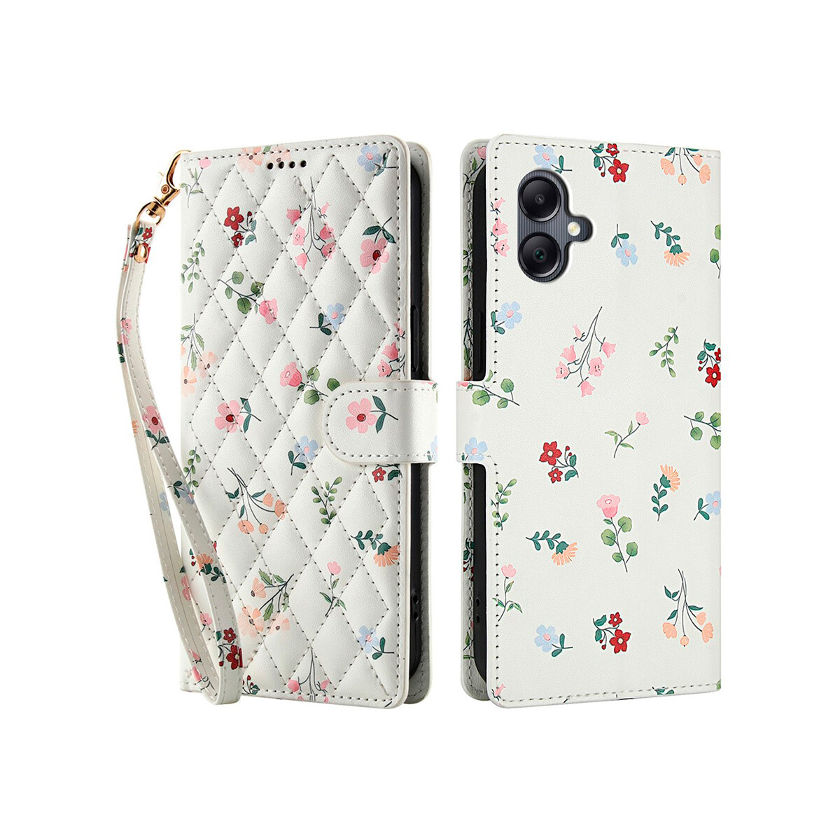 Flip cover para Samsung Galaxy A07 diseño textura floral 