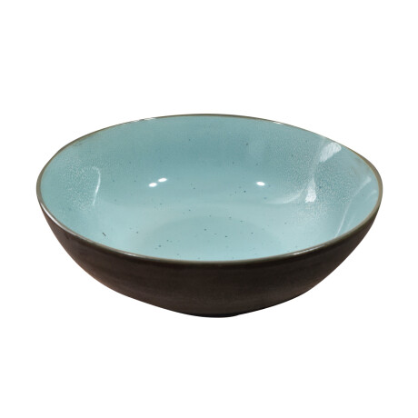 Bowl de cerámica celeste veteado Bowl de cerámica celeste veteado
