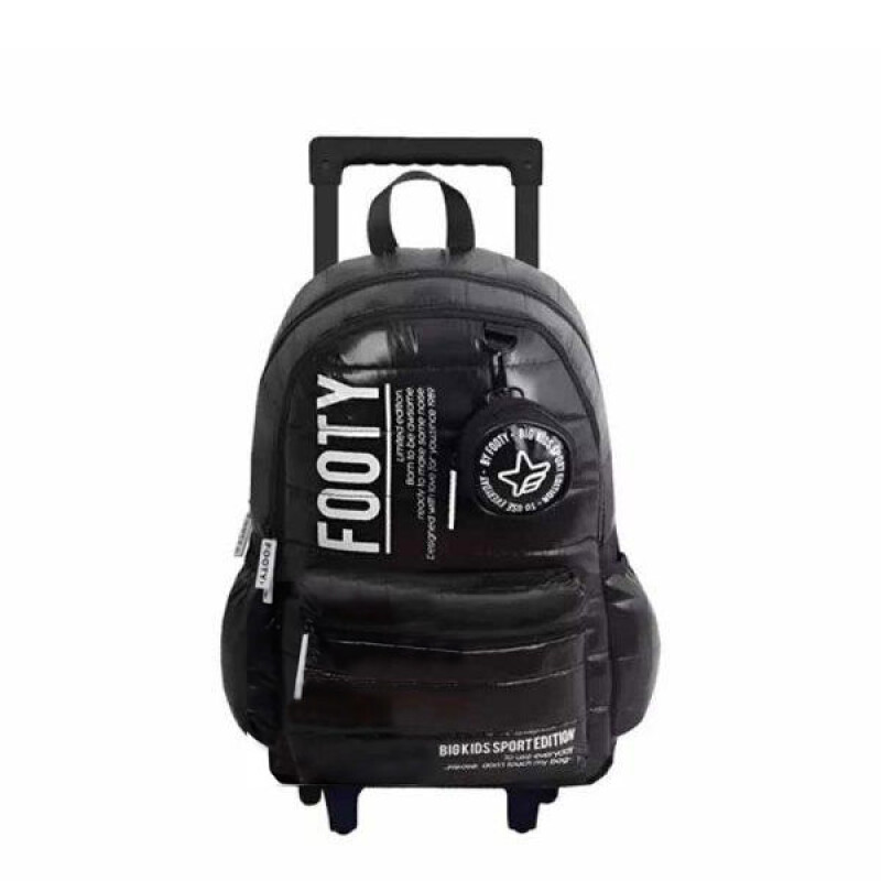 Mochila Footy Big Sport 18" CARRO con monedero Negro