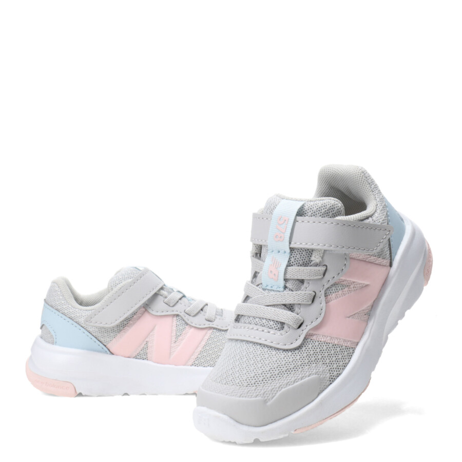 Championes de Niños New Balance Perfomance Infant Gris - Rosado - Celeste