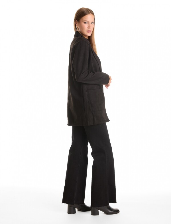 Blazer Faux Suede NEGRO
