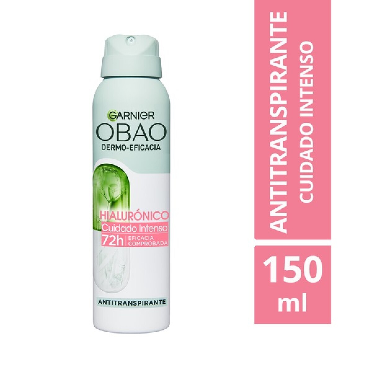 Garnier Obao Desodorante Aerosol Hialurónico 150 ml | Hidratación y Protección Antitranspirante