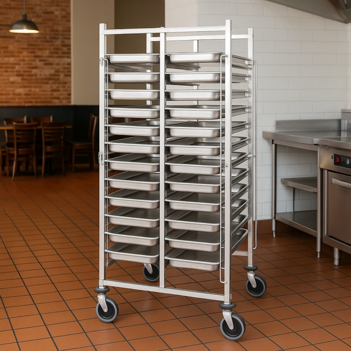 Carro Gavillar 30 Niveles para Bandejas Gastronómicas 1/1 