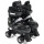 Patines Roller 4 Ruedas Pvc Infantil Ajustable Negro