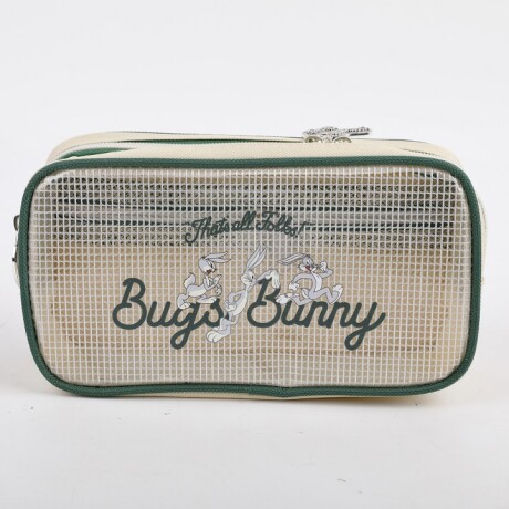 Cartuchera Looney Tunes beige