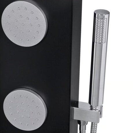 Columna De Ducha Aluminio Negro 3 Jets Sensi D Acqua Columna De Ducha Aluminio Negro 3 Jets Sensi D Acqua