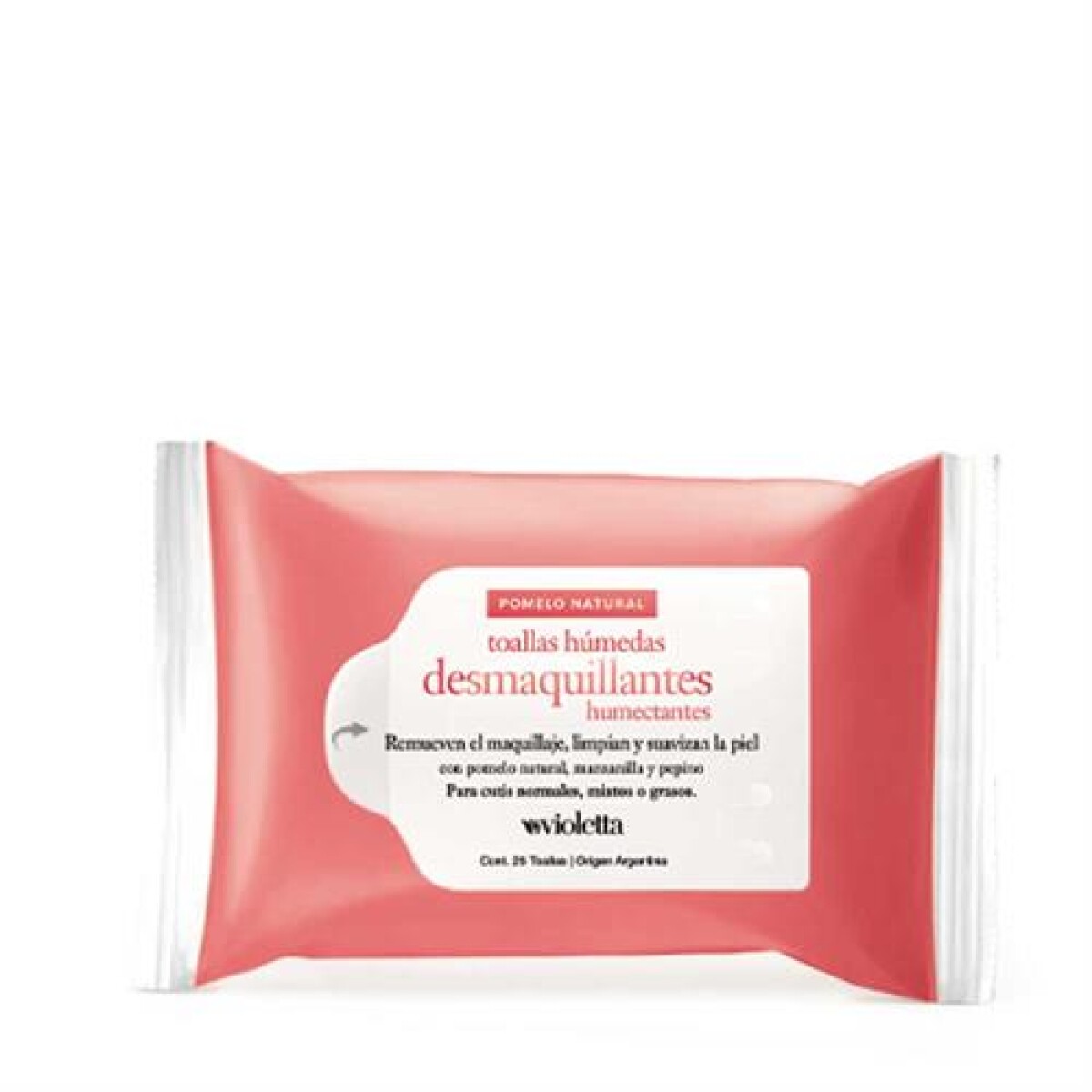 Violetta Toallas Desmaquillantes Pomelo Natural 25 unidades 