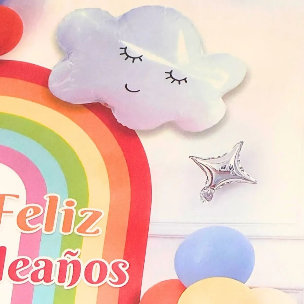 Set De Decoración Para Fiesta, Tema Arcoiris Set De Decoración Para Fiesta, Tema Arcoiris