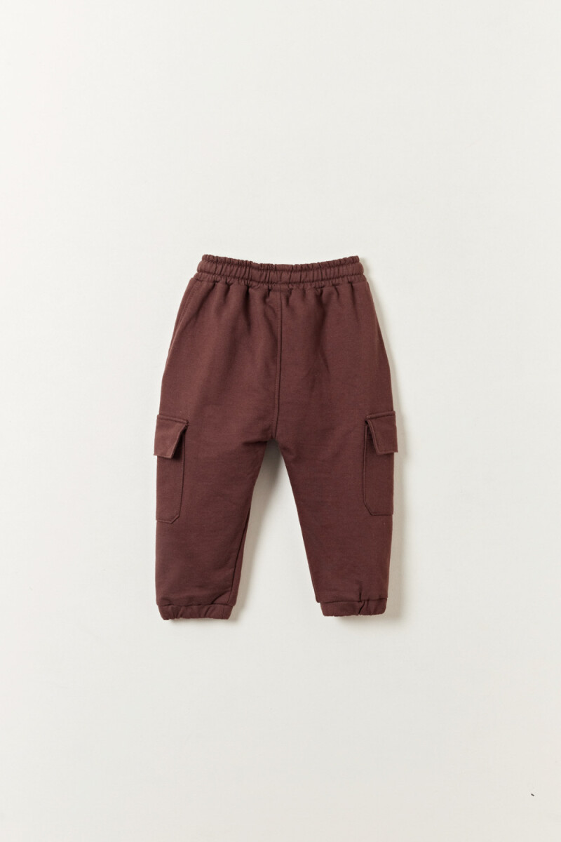 Pantalón deportivo cargo Marrón
