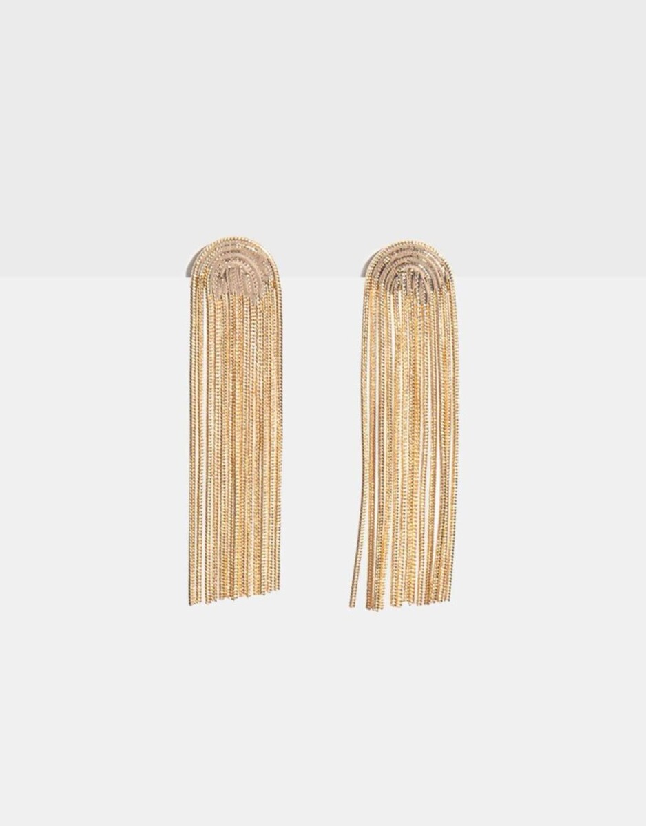 Aros De Cadenas - Dorado 