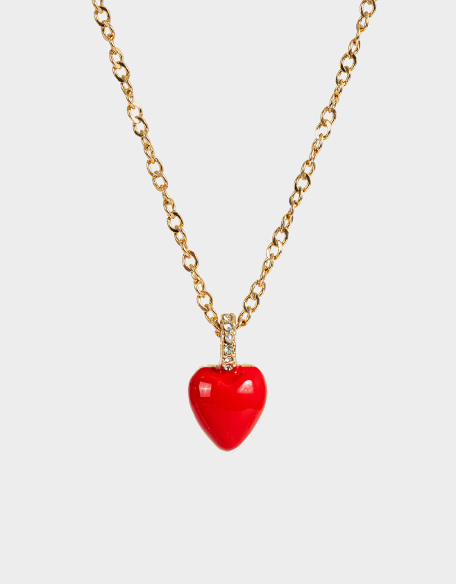 Cadena Corta con Dije Con corazón Cadena Corta Con Dije Con Corazón - Dorado