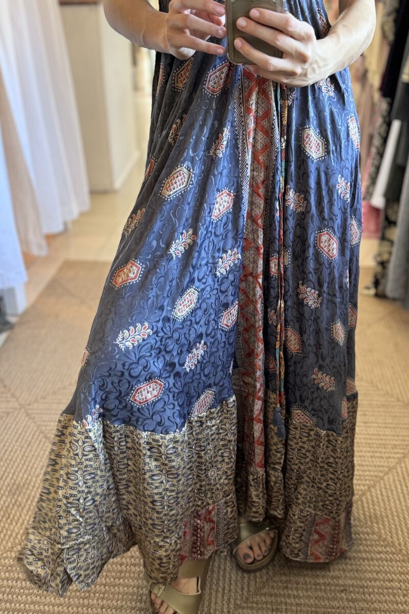 Vestido de seda Vida Tonos lilas