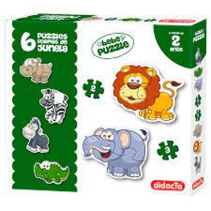 6 puzzles formas de la jungla 6 puzzles formas de la jungla