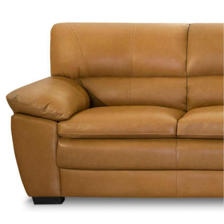Sillon %100 Cuero 3 Cuerpos Premium Camel