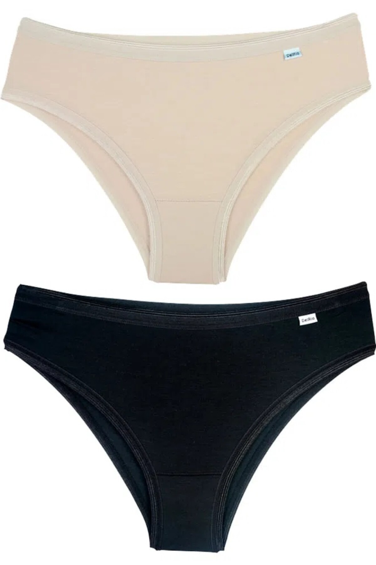 DEL RIO Pack duo bikini modal Negro/Arena