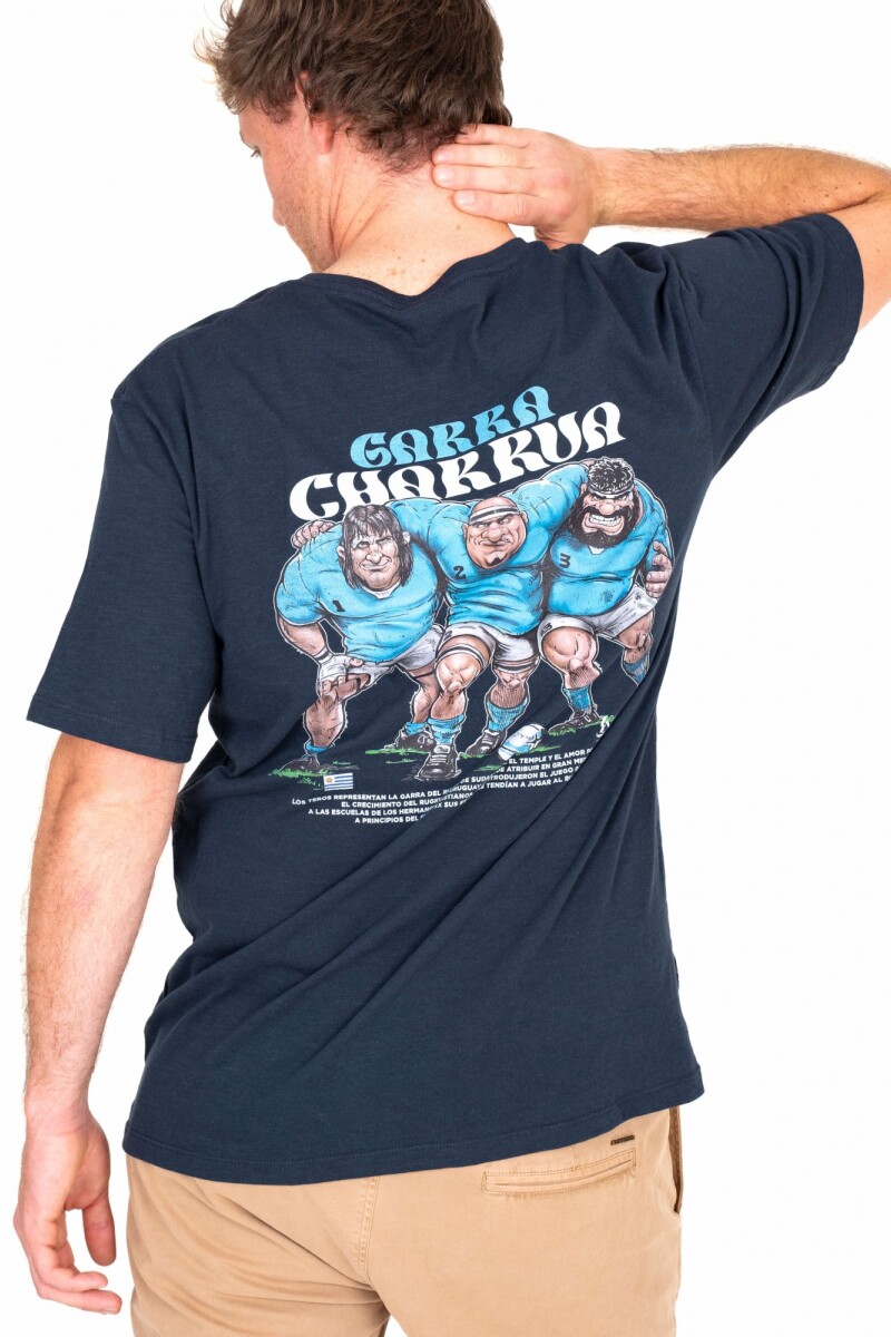 Camiseta Rugby Kevingston Garra Charrúa Azul