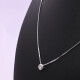 Colgante oro 18k blanco y brillante. Colgante oro 18k blanco y brillante.