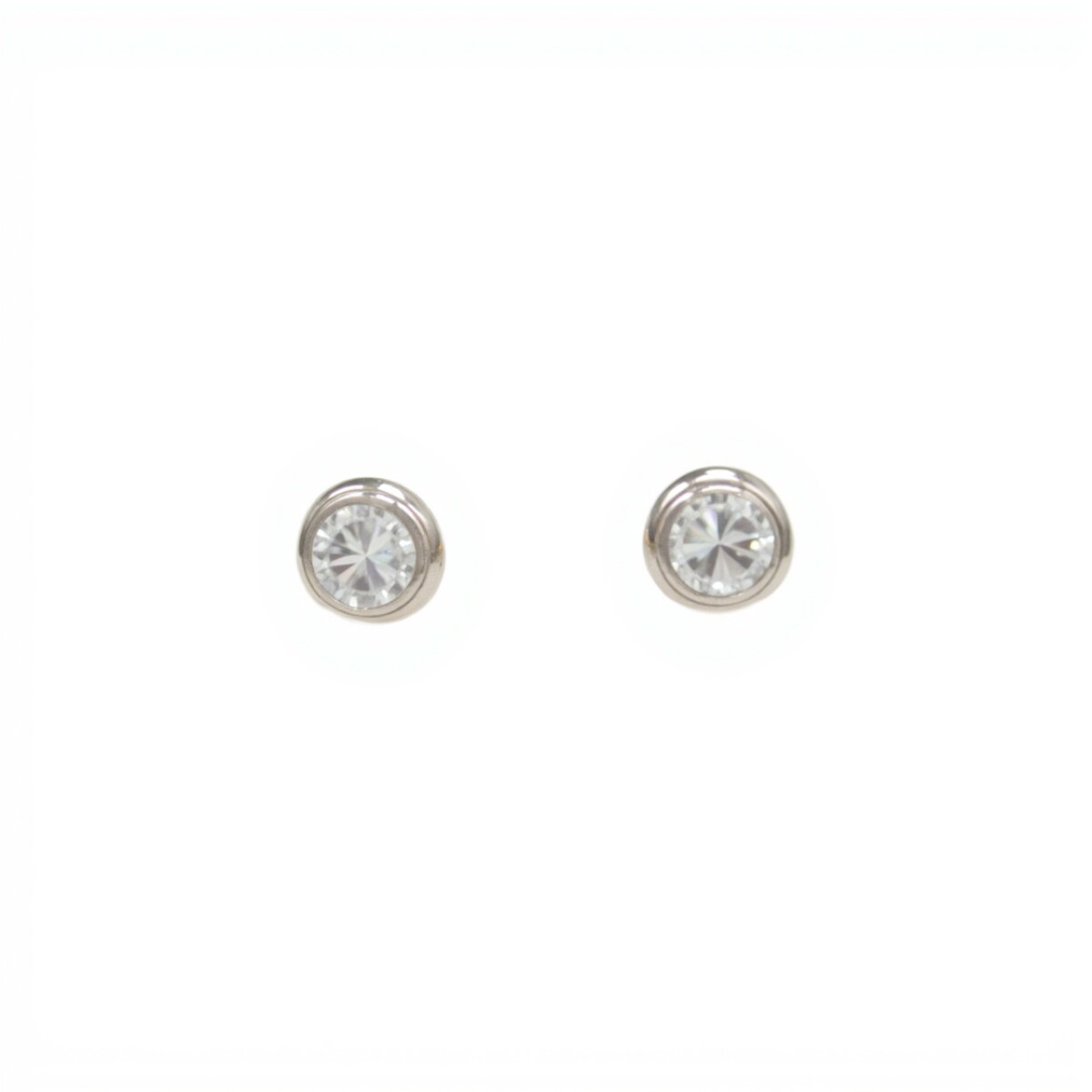 Caravanas Punto de Luz-Plata 925-Piedra Zirconia-CA3044 - conpiedra 