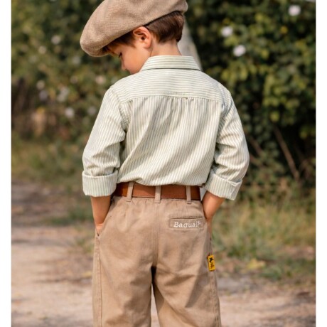 Camisa De Niño Rayas Verde
