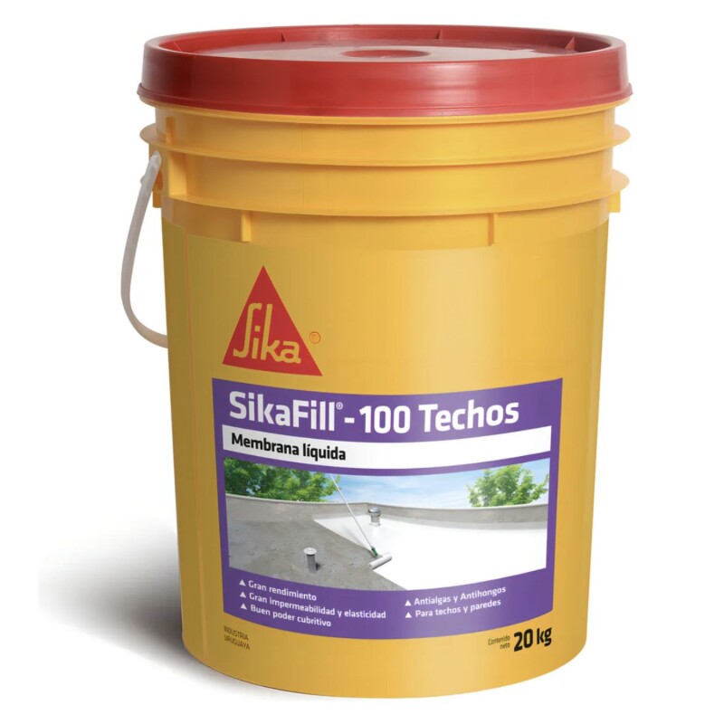 Membrana Líquida Sikafill -100 Techos 20kg Blanco Membrana Líquida Sikafill -100 Techos 20kg Blanco