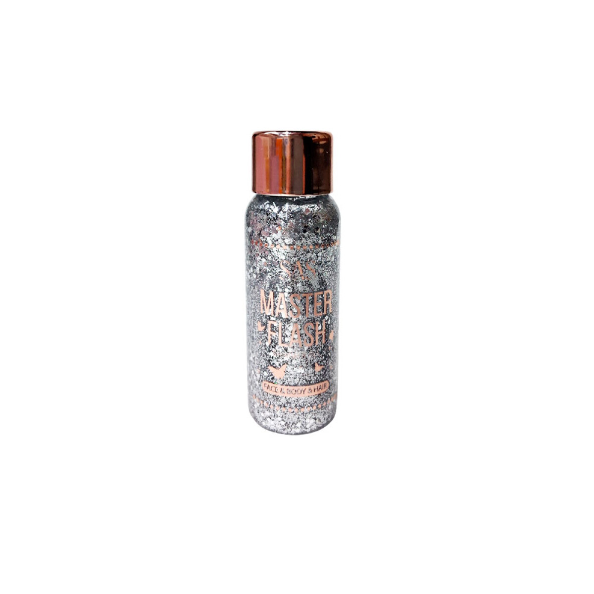 Gel con glitter para rostro y cuerpo - Gris 