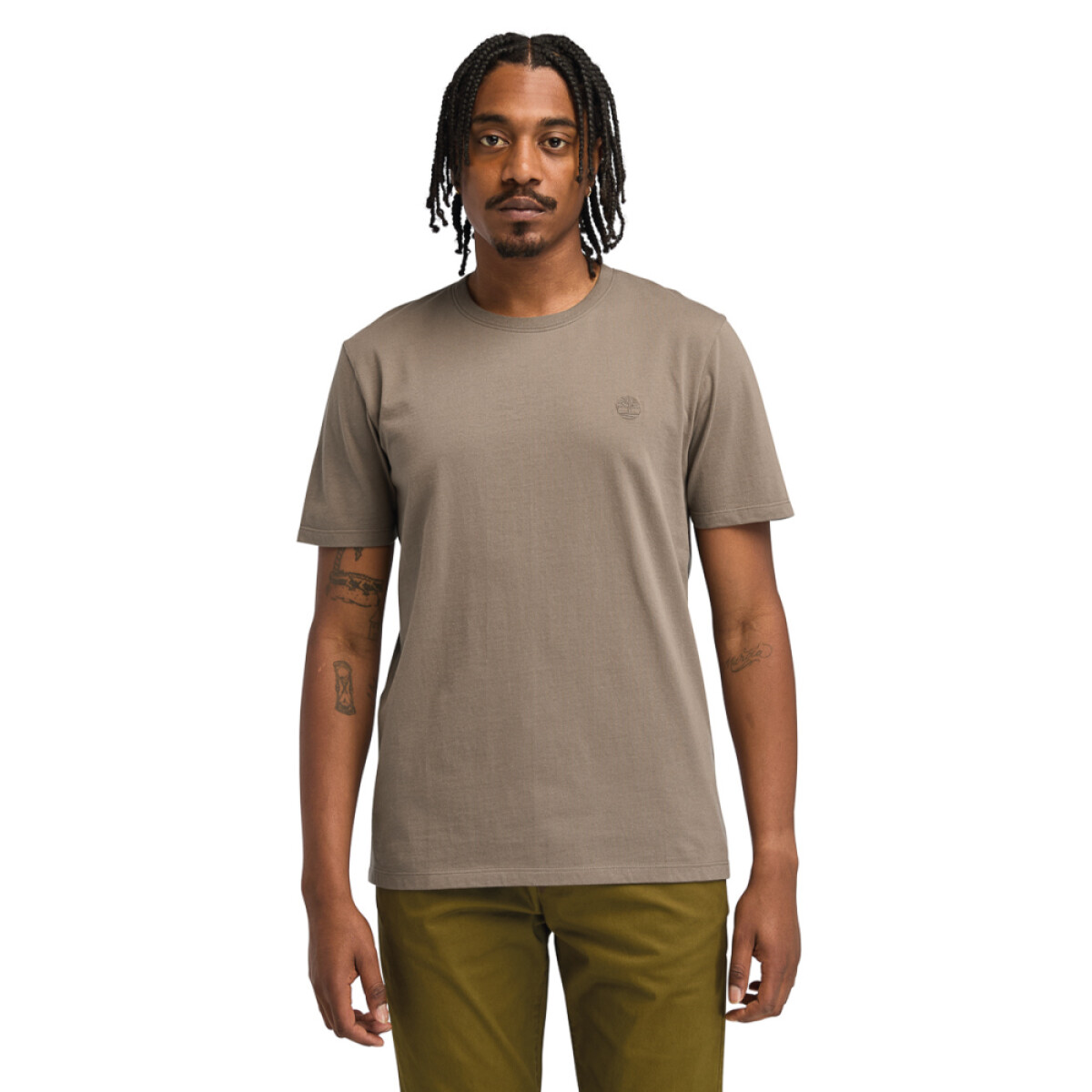 Polo US Chest Logo Short Sleeve Tee Hombre - Chocolate Chip 