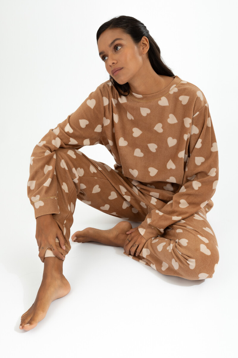 Pijama cuore - Marfil 
