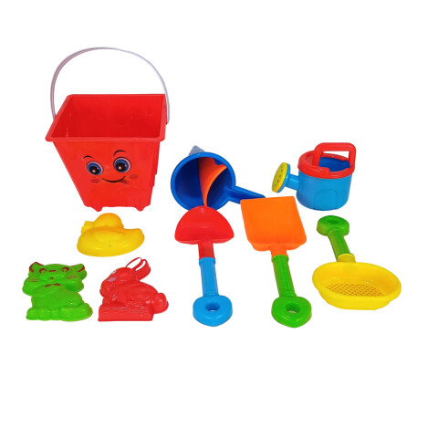 3X2 OUTLET Balde castillo con accesorios de playa 3x2 Outlet Balde Castillo Con Accesorios De Playa