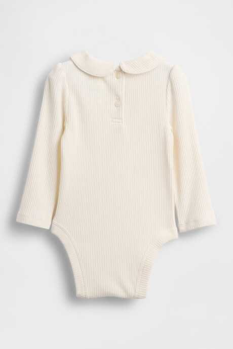 Body Manga Larga Logo Gap Bebé Ivory Frost