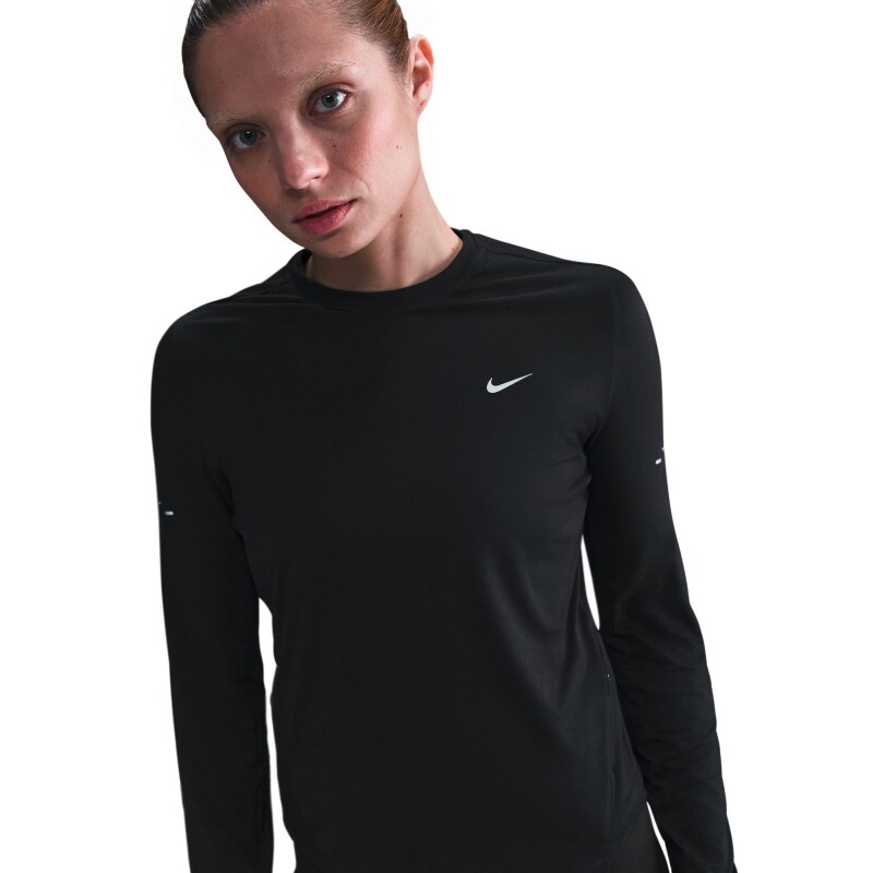 Camiseta Nike Swift Dri-Fit Uv Ls Crew de Mujer Negro