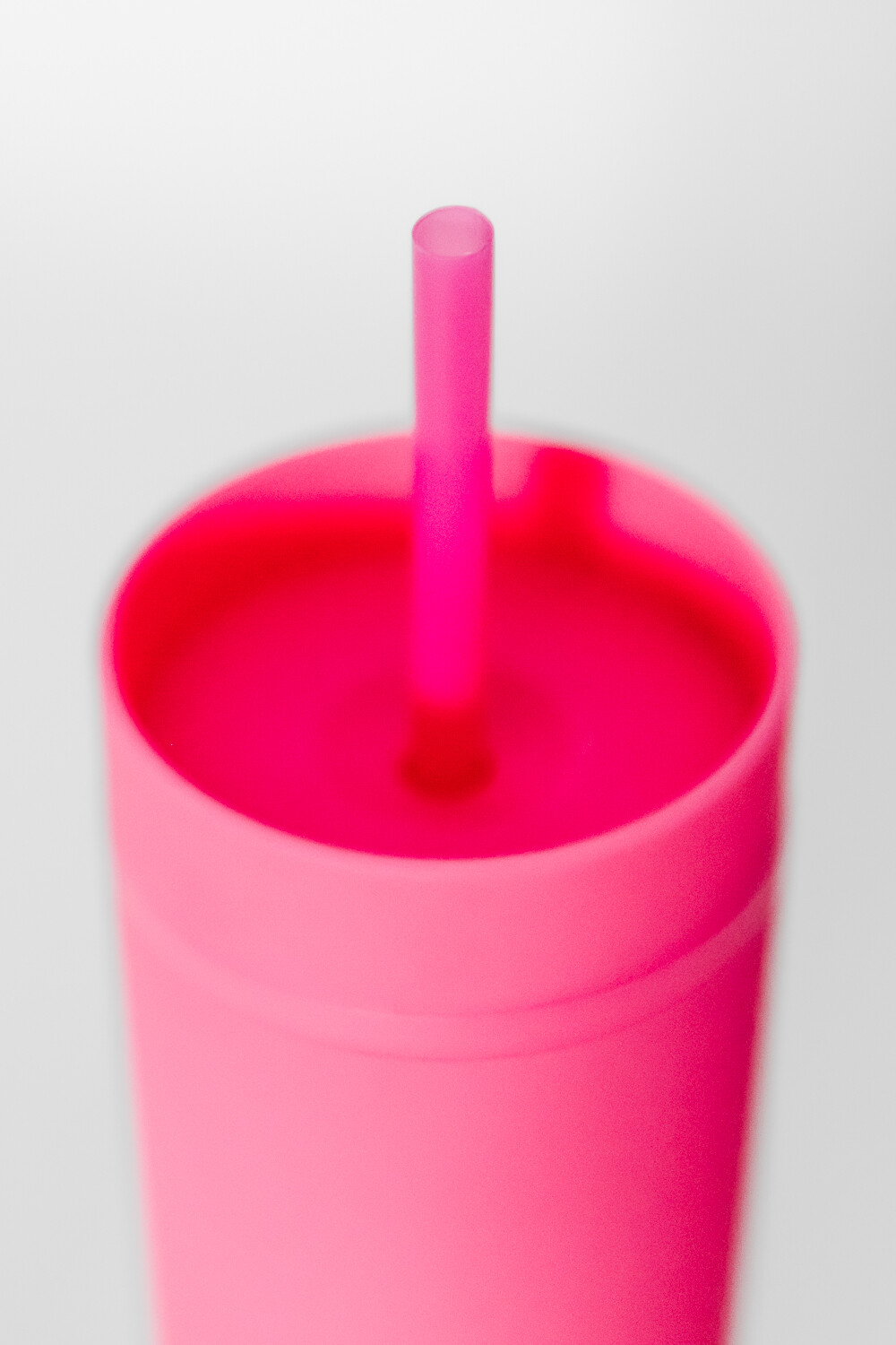 Vaso Con Tapa + Sorbito Beverly Alto Bubblegum