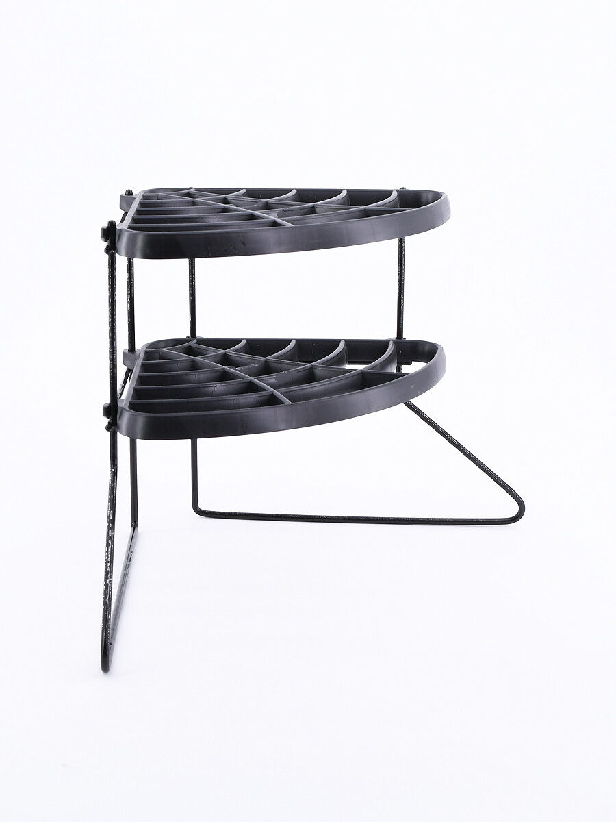SOPORTE ESQUINERO PARA PLATOS - NEGRO 